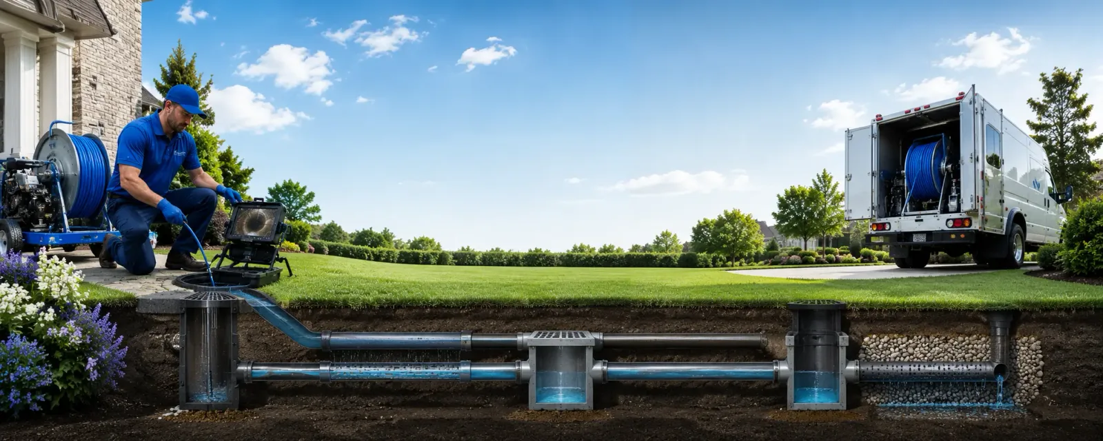 Outdoor drain cleaning information for Pinola, MS